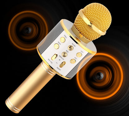 Bluetooth Wireless Microphone Mini Home Ktv For Music Playing Singing Speaker Player
