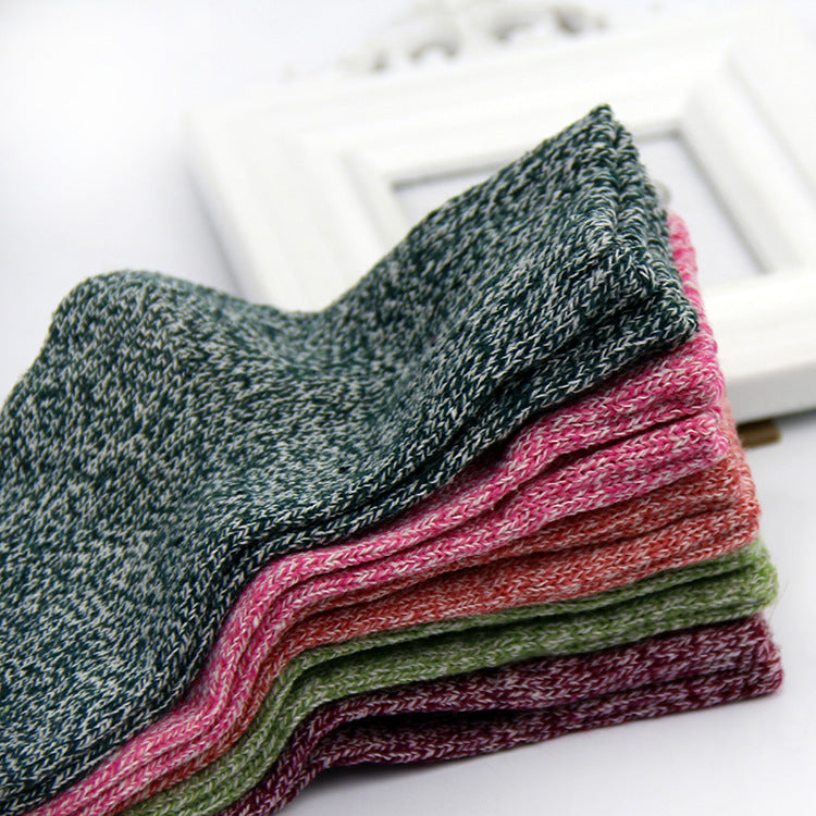 Retro bunny-style wool socks