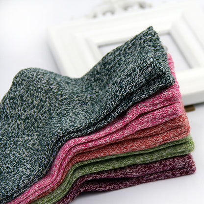 Retro bunny-style wool socks