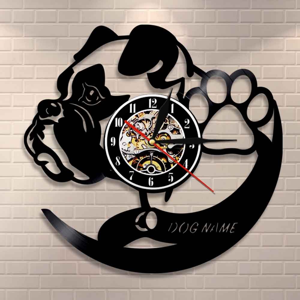 Lovely pet dog living room decoration clock