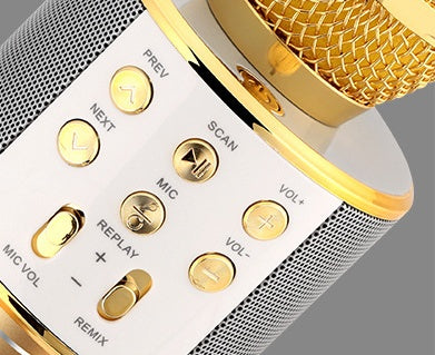 Bluetooth Wireless Microphone Mini Home Ktv For Music Playing Singing Speaker Player