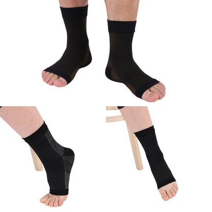 Meia-Fatigue Compression Foot Sleeve Sock 1 PAIR