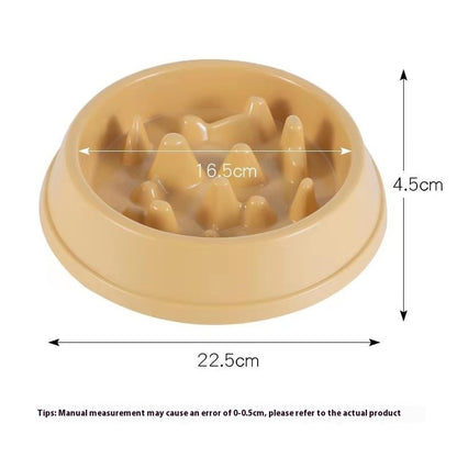 Thickened Practical Pet Slow Food Bowl