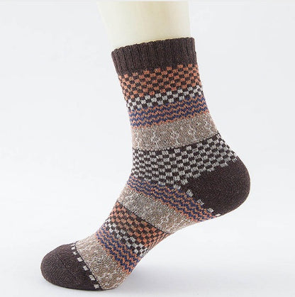Winter Thick Warm Stripe Woolen Socks Casual Sock Business Socks