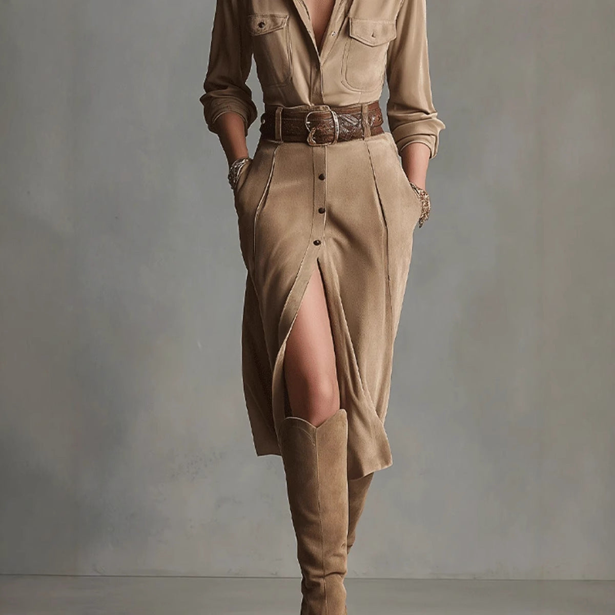 Fashion Special Women's Clothing French Waist Dress