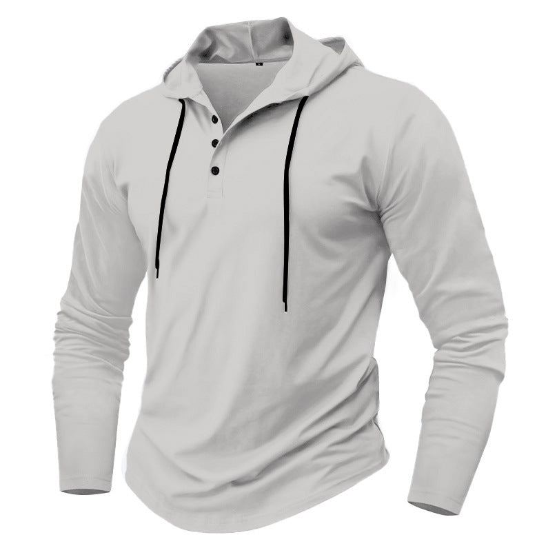 Sports Fitness Hooded Long Sleeve Men's Top