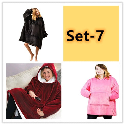 Lazy Pullover TV Blanket Outdoor Cold Clothing