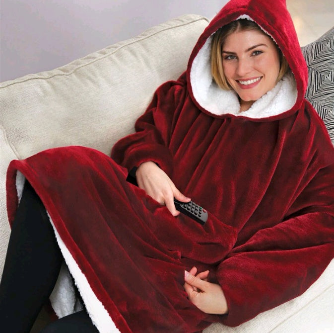 Lazy Pullover TV Blanket Outdoor Cold Clothing