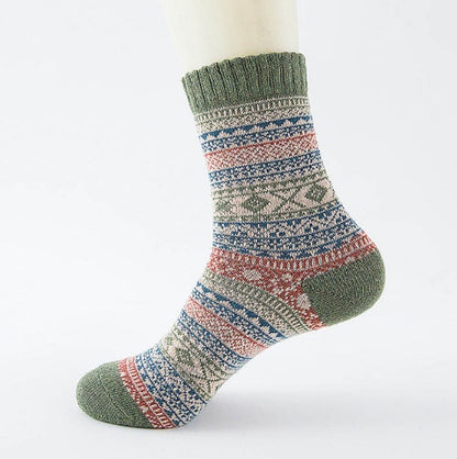 Winter Thick Warm Stripe Woolen Socks Casual Sock Business Socks