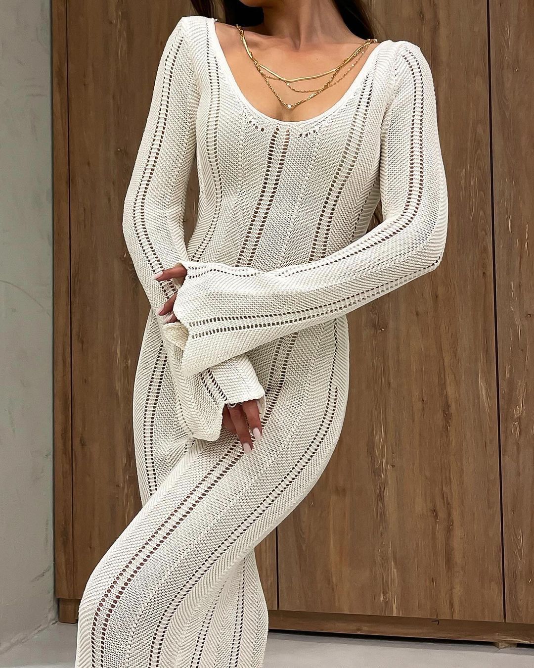 Women's Thin Hollow Casual Dress