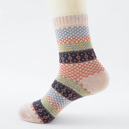 Winter Thick Warm Stripe Woolen Socks Casual Sock Business Socks