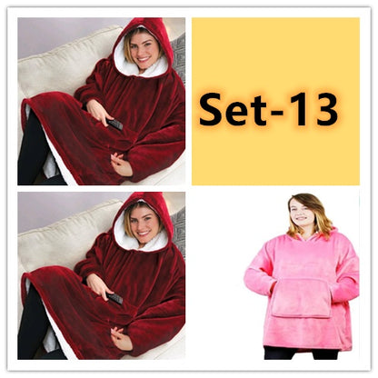 Lazy Pullover TV Blanket Outdoor Cold Clothing