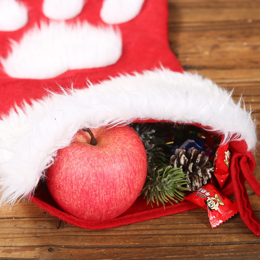 Christmas long-haired pet stockings
