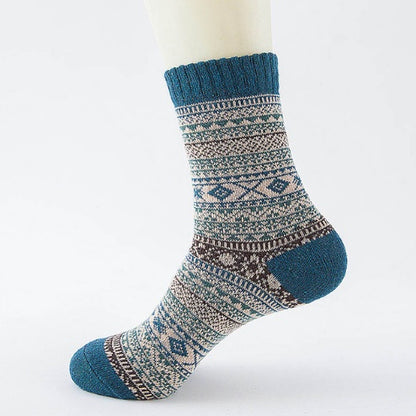 Winter Thick Warm Stripe Woolen Socks Casual Sock Business Socks