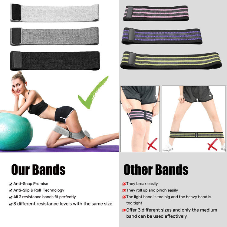 Fitness equipment elastic band hip ring 