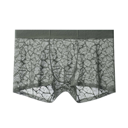 Fiberglass Antibacterial Camellia Couple Nude Feel Shorts