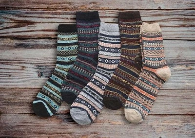 Winter Thick Warm Stripe Woolen Socks Casual Sock Business Socks
