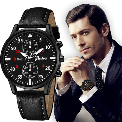 Aliexpress Geneva New Men's Watch Men's Watch Foreign Trade Hot Selling Cheap Watch Manufacturer Ready Stock