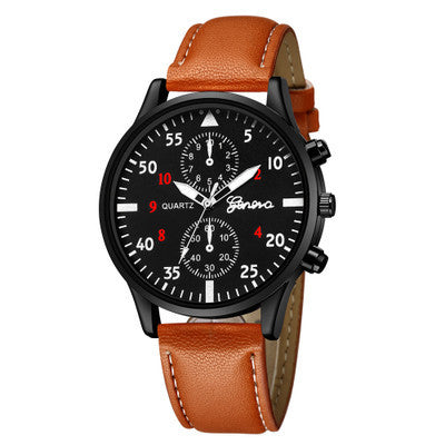 Aliexpress Geneva New Men's Watch Men's Watch Foreign Trade Hot Selling Cheap Watch Manufacturer Ready Stock