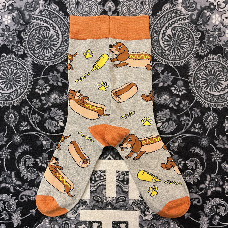 Half Medium Funny Hot Dog Dachshund