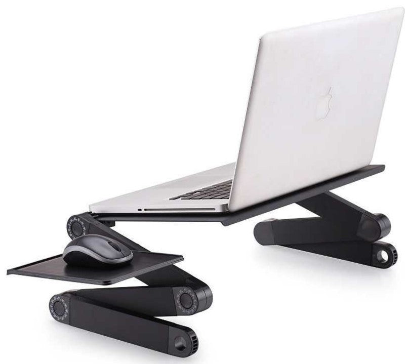 Folding Desk Retractable Adjustable Study Desk In Bed Aluminum Alloy Notebook Computer Bracket Lazy Desk 