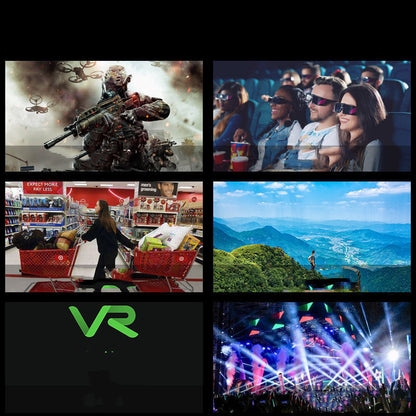New VRG Pro 3D VR Glasses Virtual Reality Full Screen Wide-Angle VR Visuals for 5 to 7 inch Smartphone Eyeglasses Devices