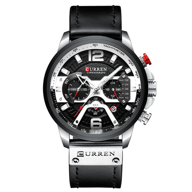 Casual sports watch, blue watch for men.