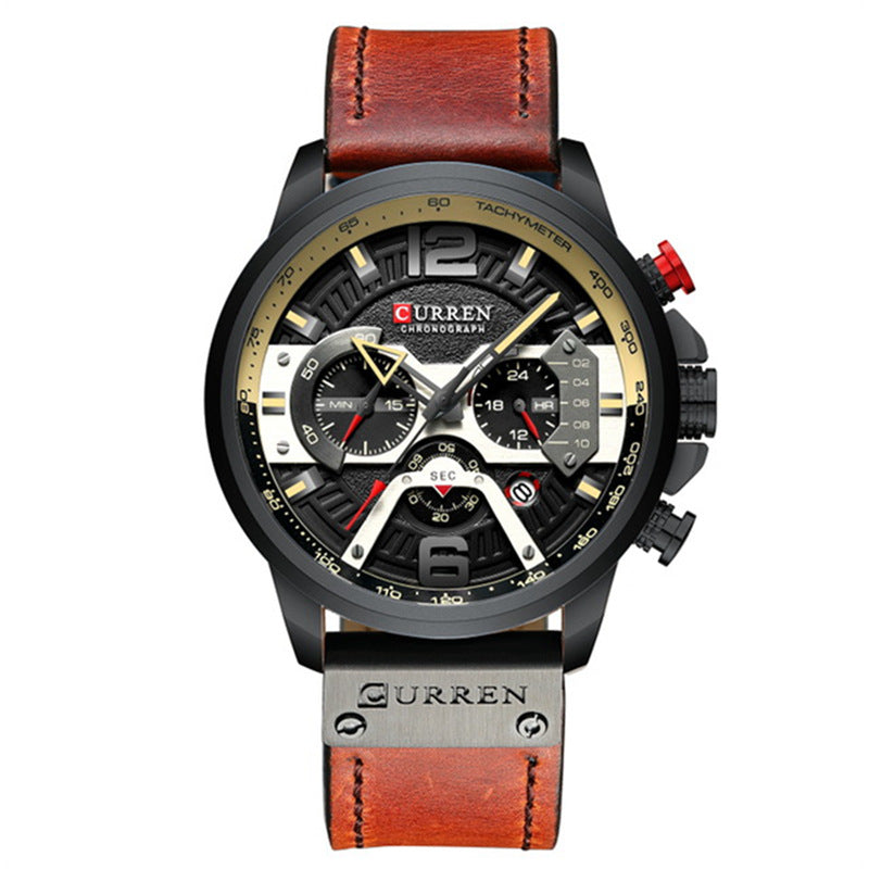 Casual sports watch, blue watch for men.