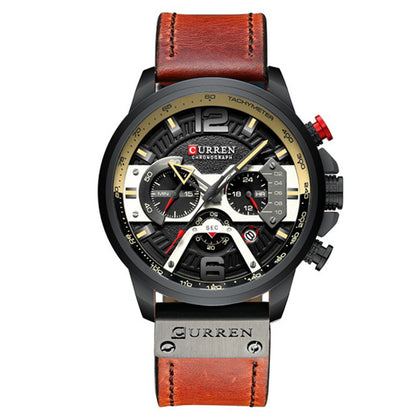 Casual sports watch, blue watch for men.