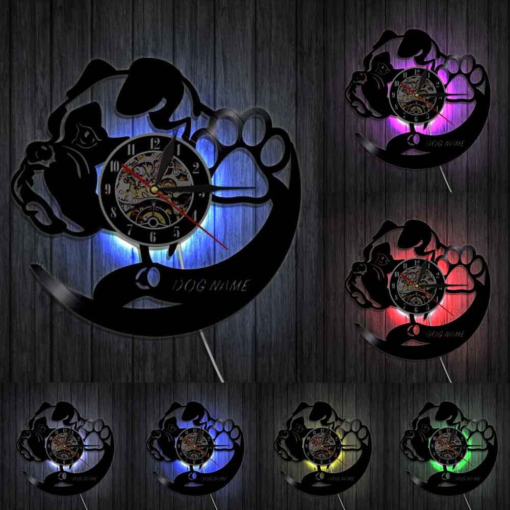 Lovely pet dog living room decoration clock