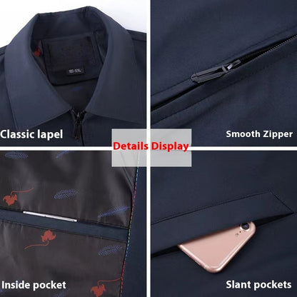 Men's Lapel Business Middle-aged And Elderly Jacket