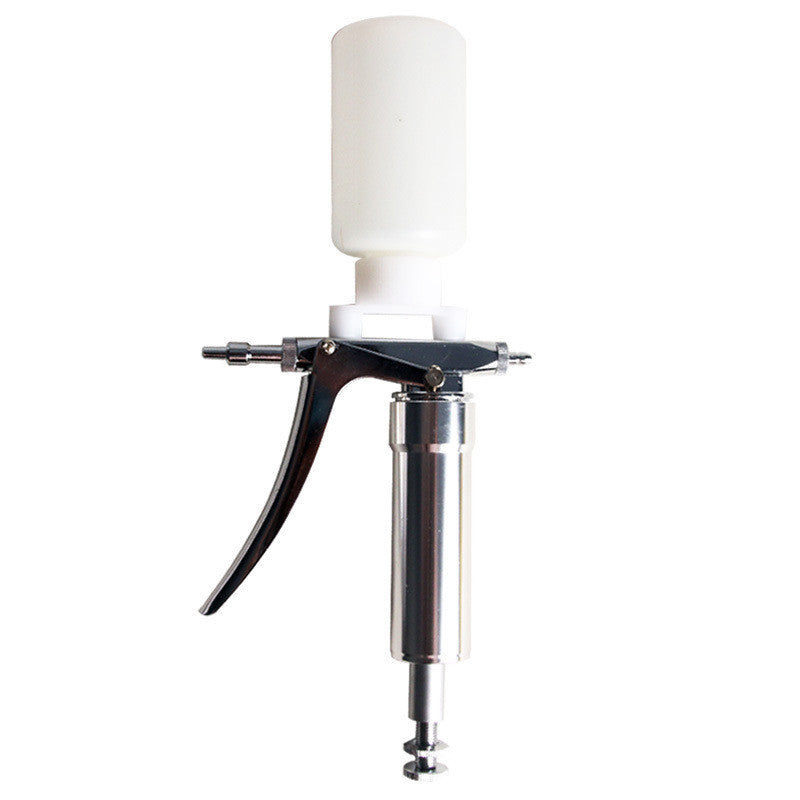 Adjustable continuous pet syringe