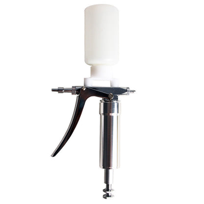 Adjustable continuous pet syringe