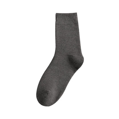 General Floor Socks Thickened Plus Velvet Tube Socks Solid Color