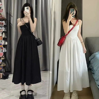 A-Line Slip Dress Hepburn Style Little Black Dress