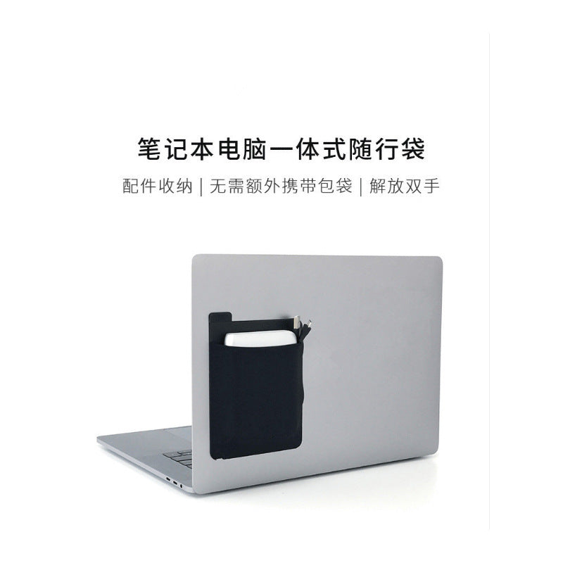 Adhesive Laptop Back Storage Bag Laptop Organizer 