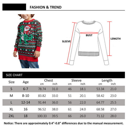 Autumn And Winter New Children's Christmas Clothing Elf Sweater Pullover Long Sleeve Sweater