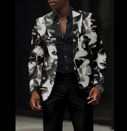 Casual All-match Dark Men's Coat
