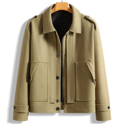 Men's Lapel Cotton Padded Warm Loose Casual Jacket