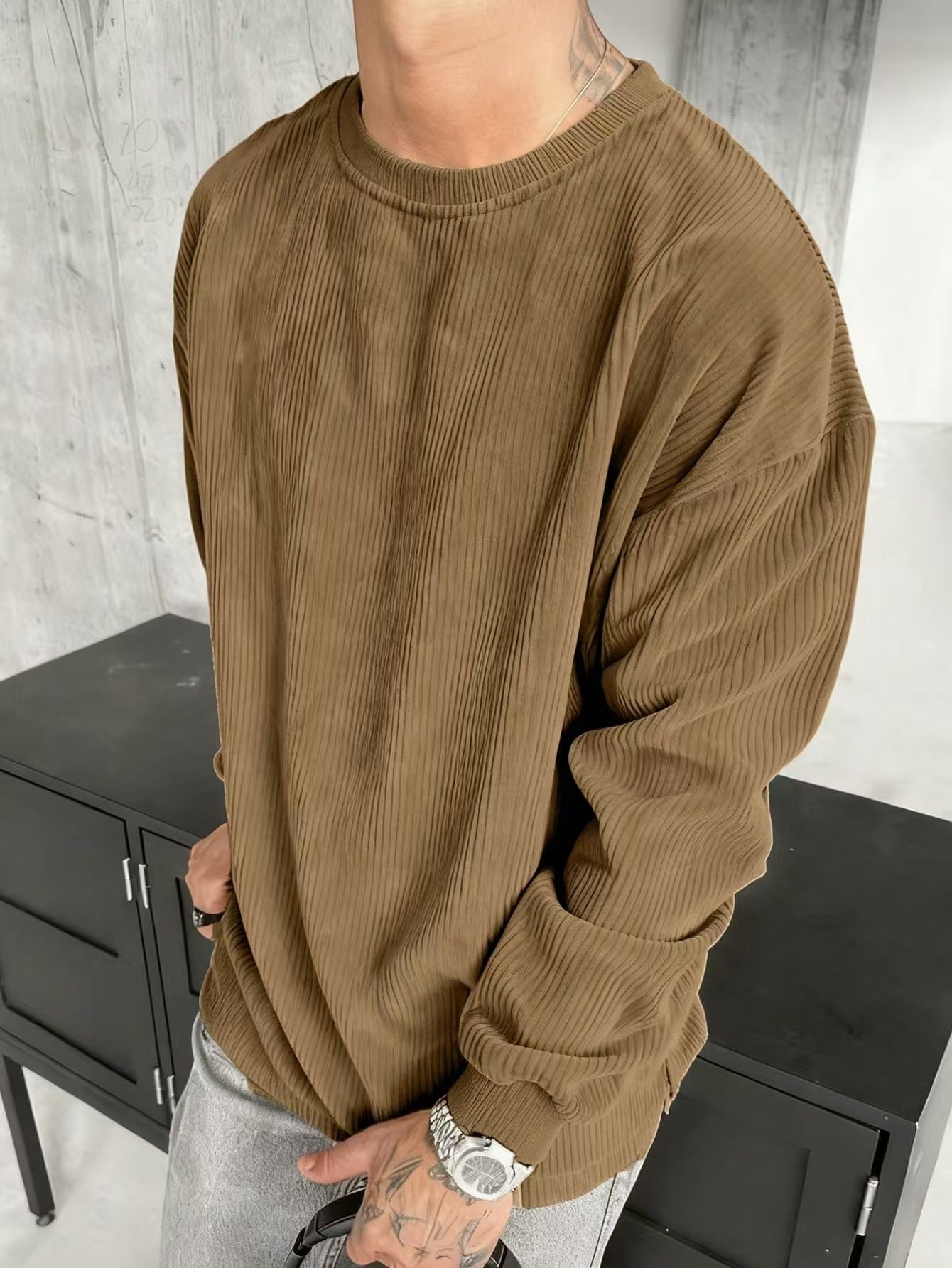 Casual Trends Round Neck Long Sleeve Sweater
