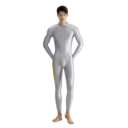 Solid Color Front Zipper Long Sleeve Nine Minute Pants Versatile Juice