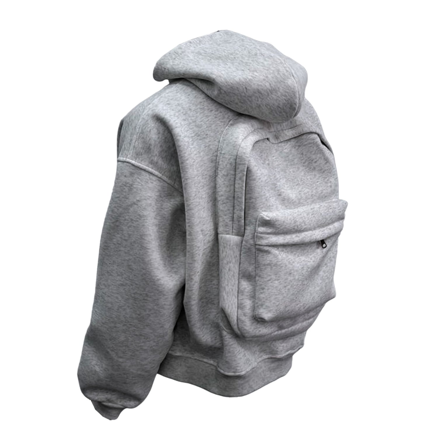 Men's Loose Sports and Leisure Hooded Zipper Sweatshirt