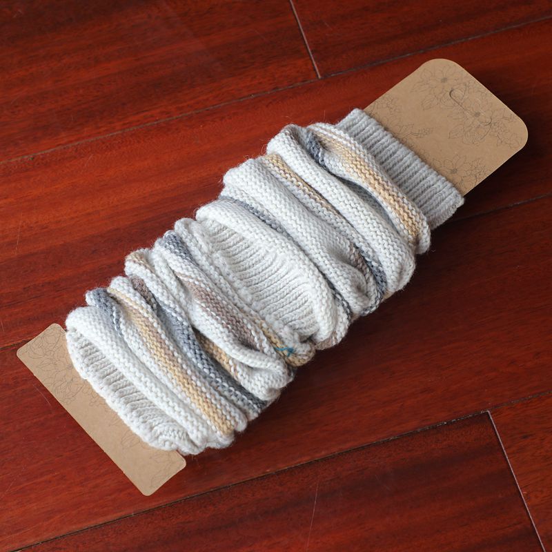 Women's Soft Fashion Colorblock Wool Coarse Knitted Socks