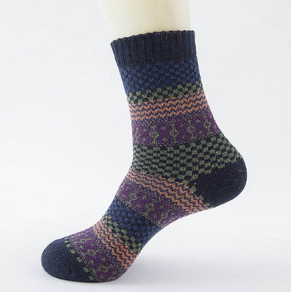 Winter Thick Warm Stripe Woolen Socks Casual Sock Business Socks