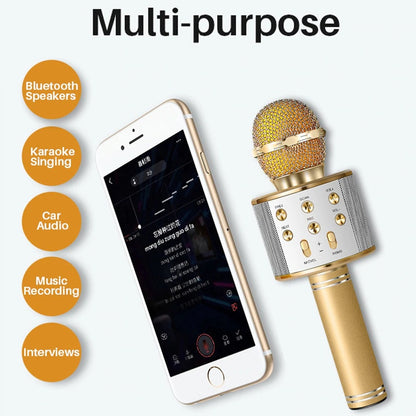 Bluetooth Wireless Microphone Mini Home Ktv For Music Playing Singing Speaker Player
