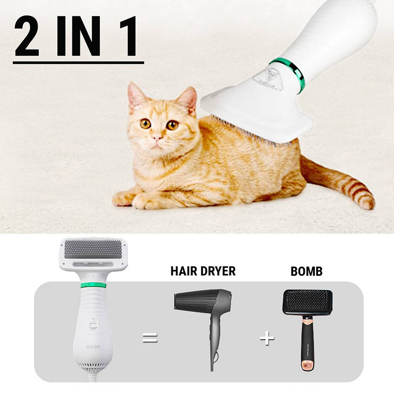 2 in 1 Drying Brush Pet Hair Dryer Comb