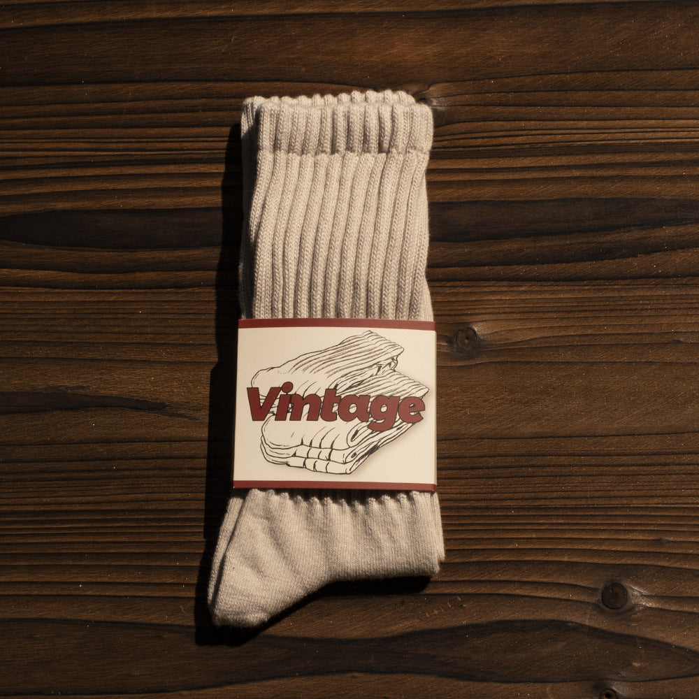 Men's Japanese-style Retro American Long Socks Thick Needle Long Tube