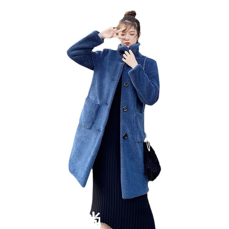 Women's Fur Korean Style Particle Short Coat Overcoat