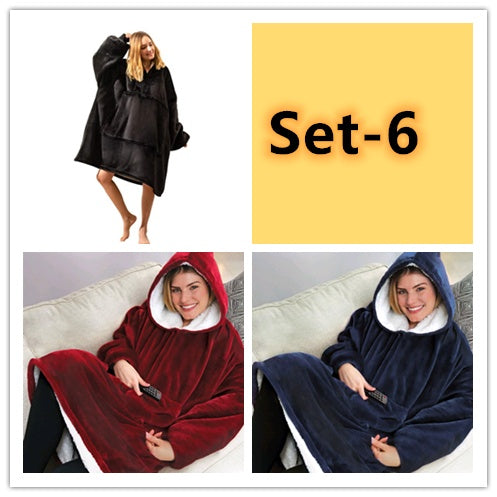 Lazy Pullover TV Blanket Outdoor Cold Clothing