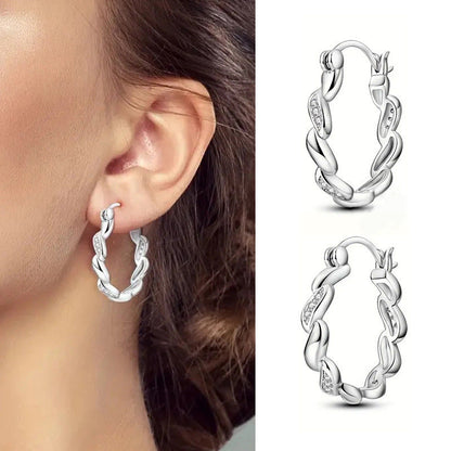 Affordable Luxury Style Fashion Zircon Shiny Geometric Earrings